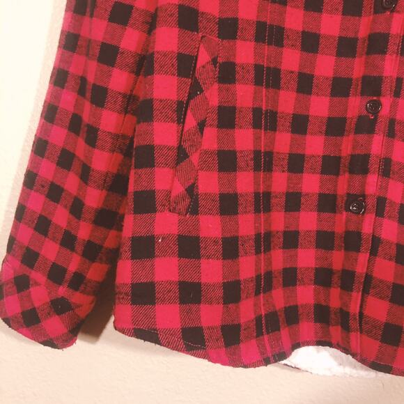 En Creme ASOS Plaid Buffalo Checkered Jacket - Picture 3 of 10